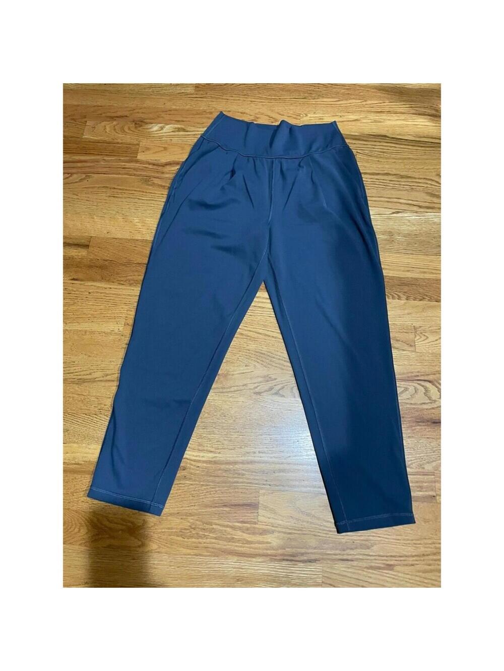 Athleta Elation Pant Women's Small Blue Gray HighRise Jogger Yoga Pockets